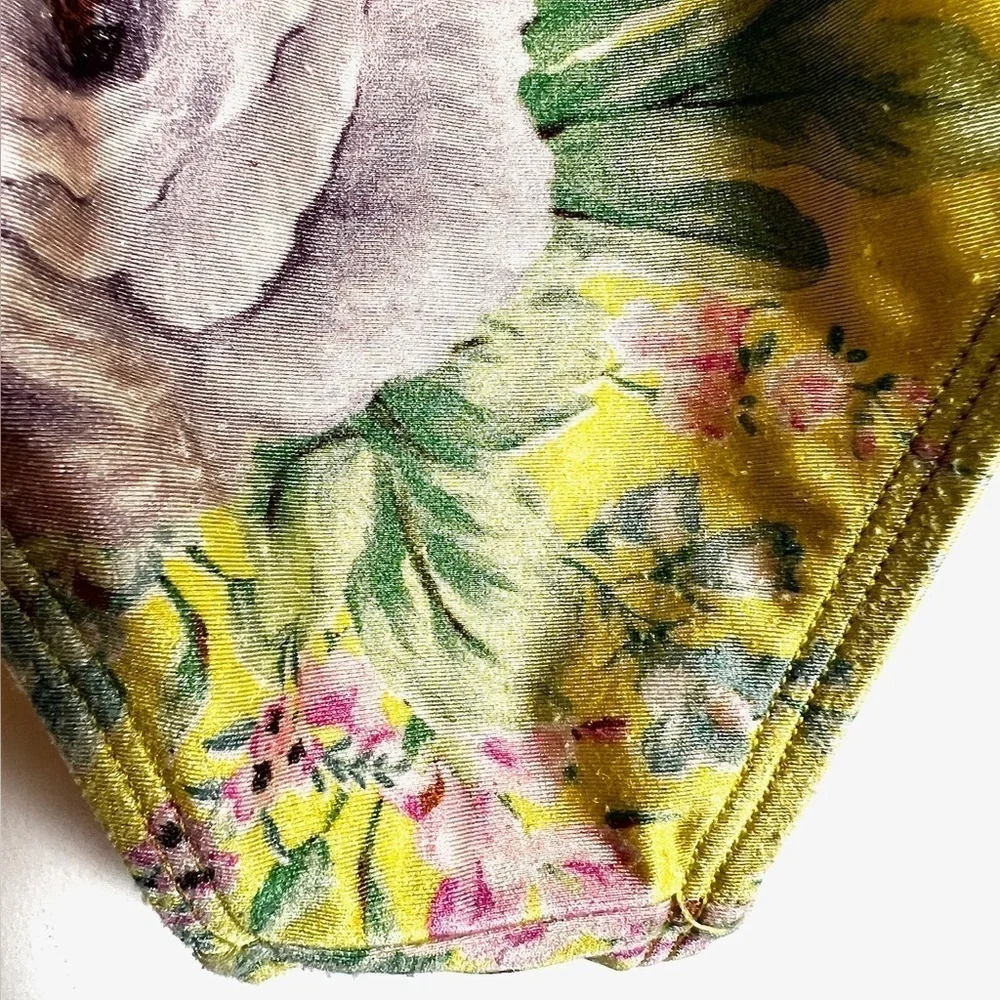 Zimmermann Kids Yellow Floral Swimsuit | size 2T